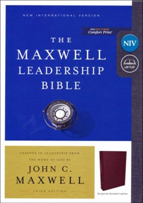 NIV Maxwell Leadership Bible, 3rd Edition, Premium B/l Burgundy, Comfort Print - John C Maxwell